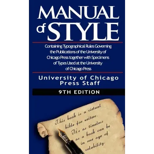 The Chicago Manual of Style by University