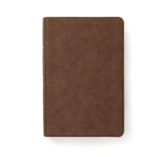 CSB Single-Column Compact Bible, Digital Study Edition, Brown Leathertouch