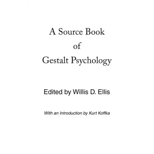 A Source Book of Gestalt Psychology