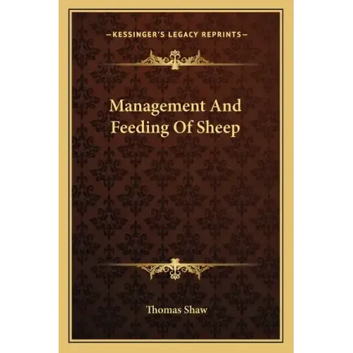 Management and Feeding of Sheep