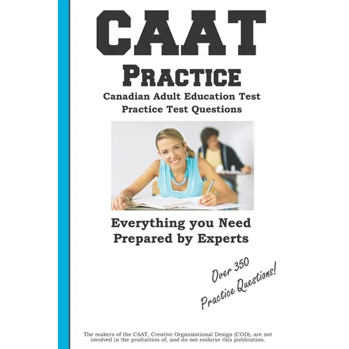 CAAT Practice: Canadian Adult Education Test Practice Test Questions