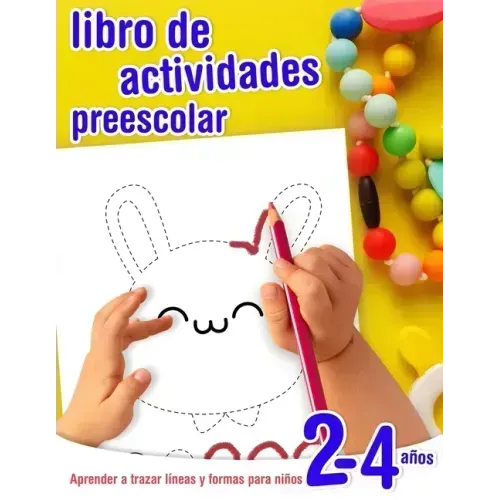 Aprender a trazar líneas y formas - libro de actividades preescolar para niños 2-4 años: Cuaderno de actividades infantiles preescolar - para los más