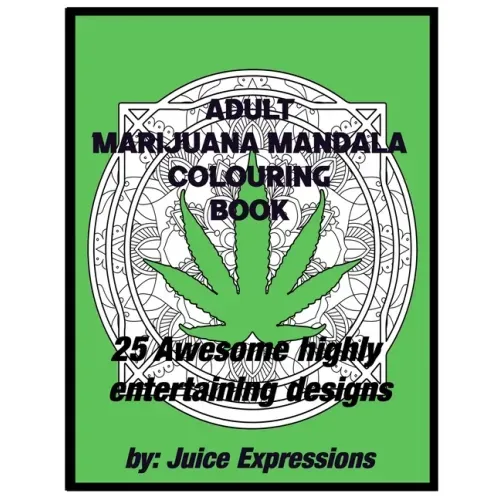 Adult Marijuana Mandala Colouring Book