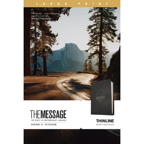 The Message Thinline, Large Print (Leather-Look, Desert Night Black)