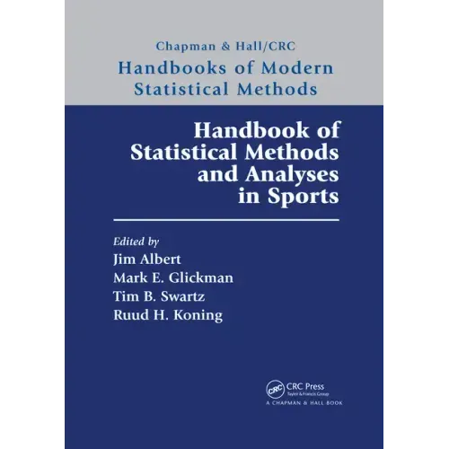 Handbook of Statistical Methods and Analyses in Sports