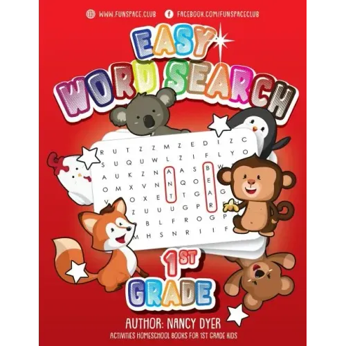 Easy Word Search 1st Grade: Activities Homeschool Books for 1st Grade Kids