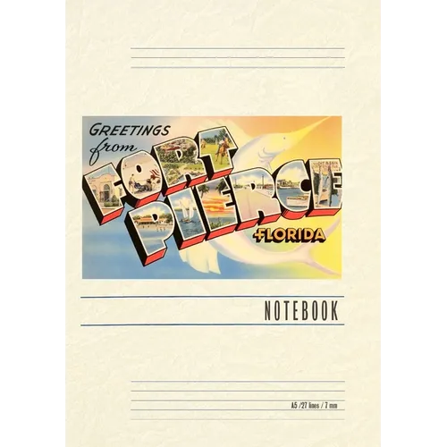 Vintage Lined Notebook Greetings from Ft. Pierce, Florida