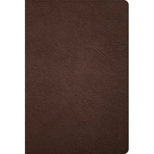KJV Large Print Thinline Bible, Holman Handcrafted Collection, Brown Premium Goatskin