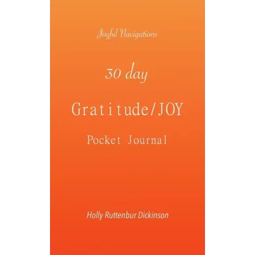 30 day Gratitude/JOY Pocket Journal