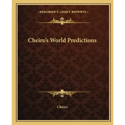 Cheiro's World Predictions