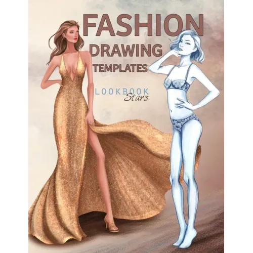 Fashion Drawing Templates: Female Figure Poses for Fashion Designers, Croquis Sketches for Illustration