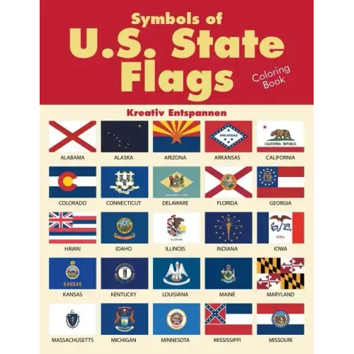 Symbols of U.S. State Flags Coloring Book
