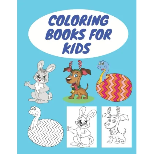 Coloring Books for Kids: Animal coloring book, size 8.5 x 11 inch, 30 pages / notebook contains animals as well as animal names. (For children