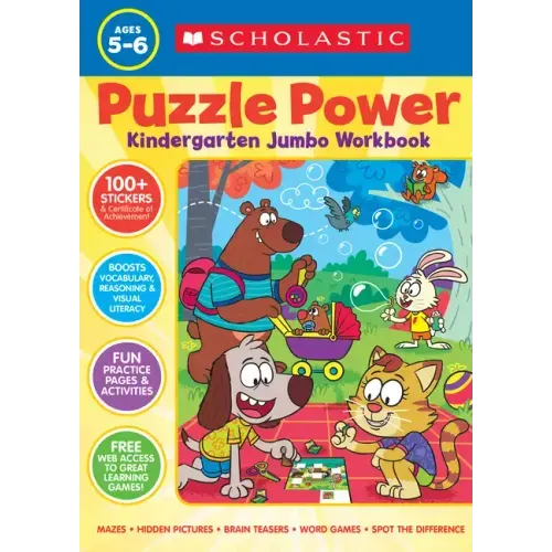 Puzzle Power Kindergarten Jumbo Workbook