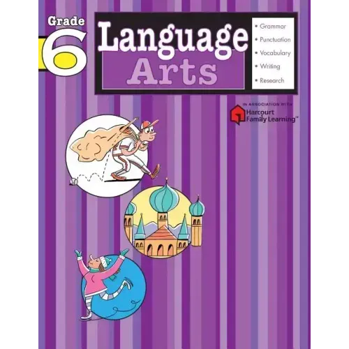 Language Arts: Grade 6 (Flash Kids Harcourt Family Learning)
