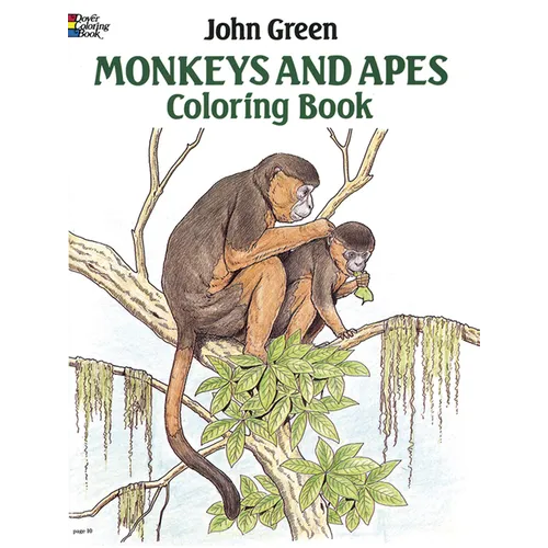 Monkeys and Apes Coloring Book