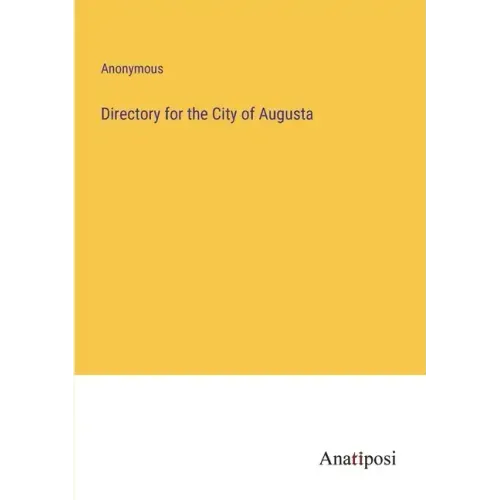 Directory for the City of Augusta