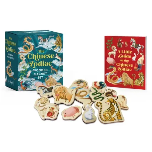 The Chinese Zodiac Wooden Magnet Set