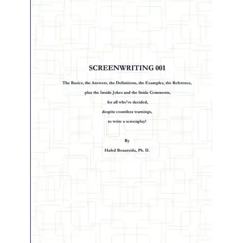 Screenwriting 001