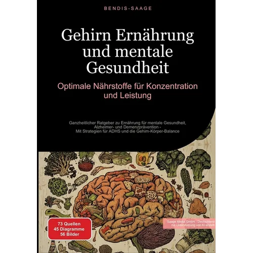 Gehirn Ernährung und mentale Gesundheit: Optimale Nährstoffe für Konzentration und Leistung: Ganzheitlicher Ratgeber zu Ernährung für mentale Gesundhe