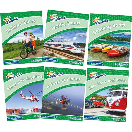 Jolly Phonics Readers Level 3, Our World, Complete Set: In Print Letters (American English Edition)
