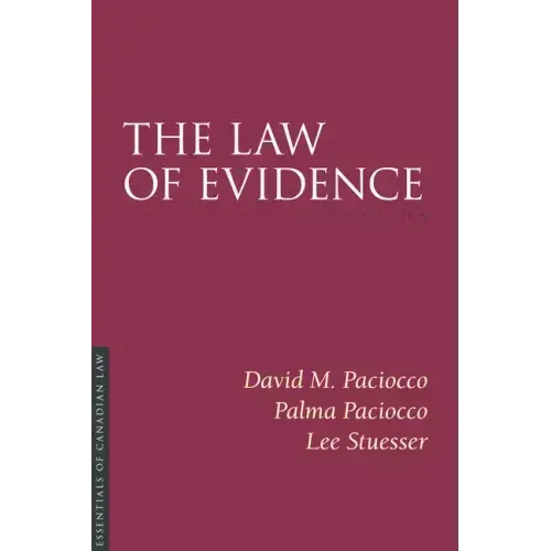The Law of Evidence, 8/E
