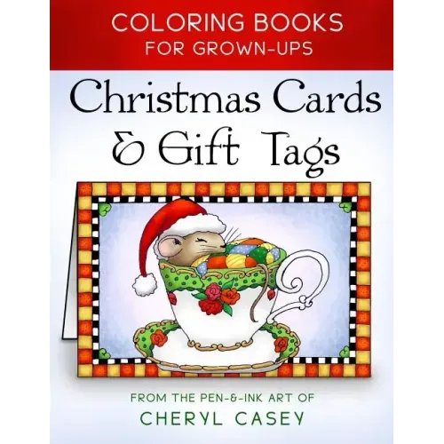 Christmas Cards & Gift Tags: Coloring Books for Grownups, Adults