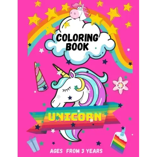 Unicorn Coloring Book: For kids 50 Pages Ages from 3 years Old ( Beautiful Unicorn Designs For Coloring And Pages For Drawing )