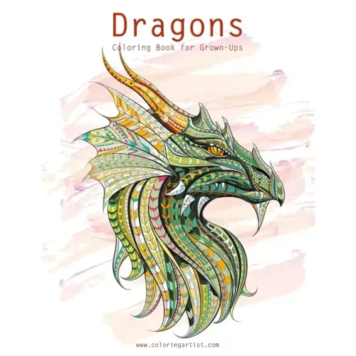 Dragons Coloring Book for Grown-Ups 1 & 2