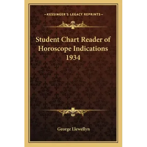 Student Chart Reader of Horoscope Indications 1934
