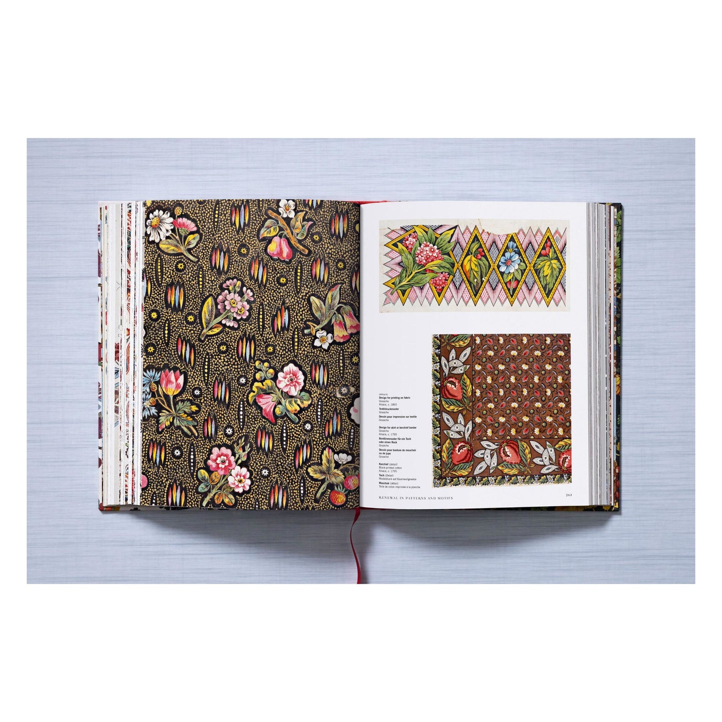 Printed Fabrics. From the 16th century until today (German, French, English) Book