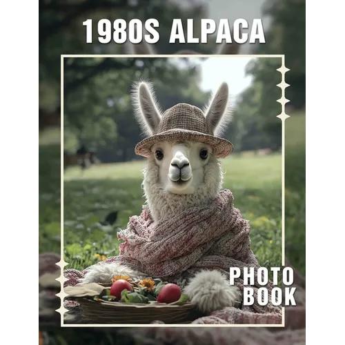 1980s Alpaca Photo Book: Nostalgic Collection Featuring 40 Unique Images Of Alpacas In Iconic 1980s Fashion