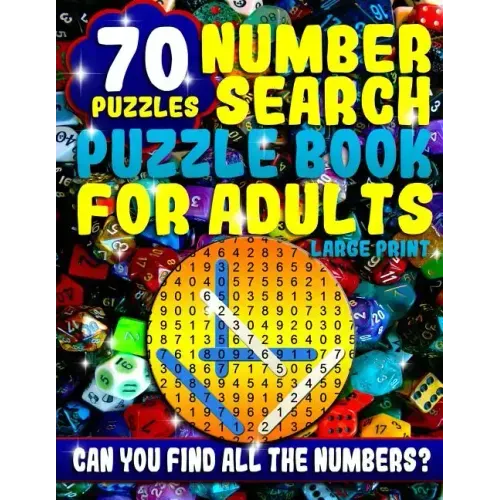 Number Search Puzzle Book for Adults Large Print: Number Search Books for Seniors and Adults
