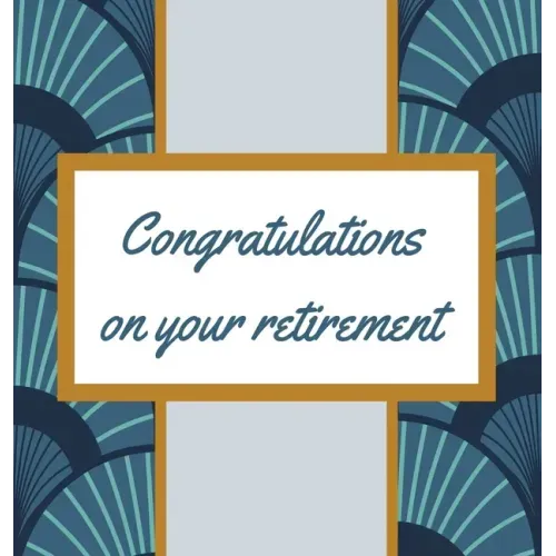 Retirement Guest Book with lined pages (hardback)