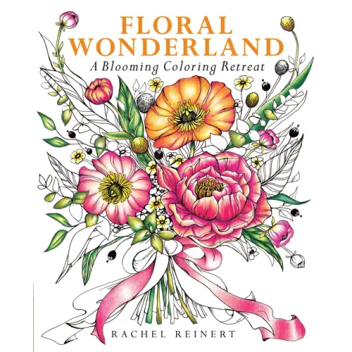 Floral Wonderland: A Blooming Coloring Retreat - A Relaxing Coloring Book of Beautiful Flowers for Adults