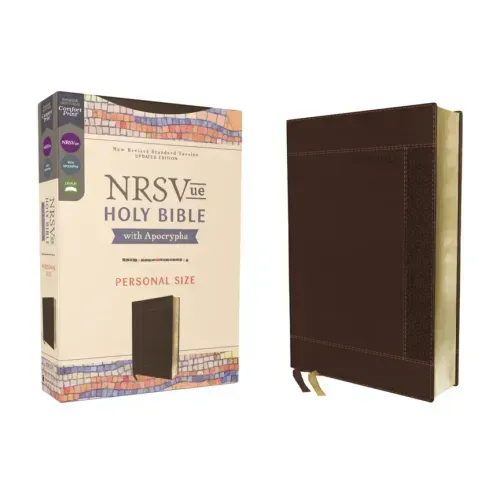 Nrsvue, Holy Bible with Apocrypha, Personal Size, Leathersoft, Brown, Comfort Print