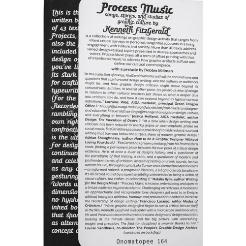 Process Music: Songs, Stories and Studies of Graphic Culture