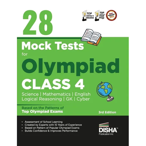 28 Mock Test Series for Olympiads Class 4 Science, Mathematics, English, Logical Reasoning, GK & Cyber 2nd Edition