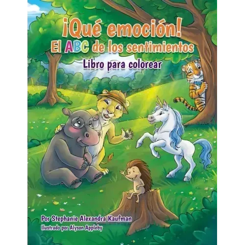 Qué emoción! El ABC de los sentimientos: Libro para colorear