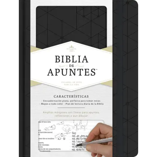 Rvr 1960 Biblia de Apuntes, Negro Símil Piel