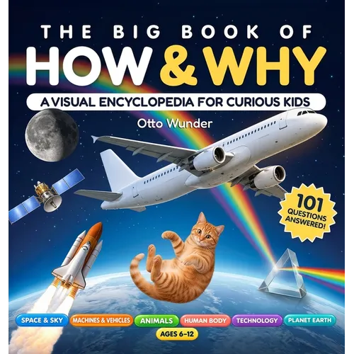 The Big Book of How & Why: A Visual Encyclopedia for Curious Kids Ages 6-12: 101 Questions & Answers About Science, Space, Animals, Human Body, Machin