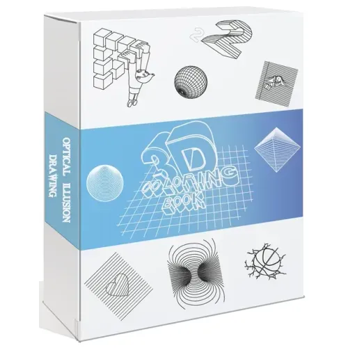 3D Coloring Book, Optical Illusion Drawing: How to Color 3D optical illusion_A cool Coloring Guide for Adults, Olders kids, teens, Teachers and studen