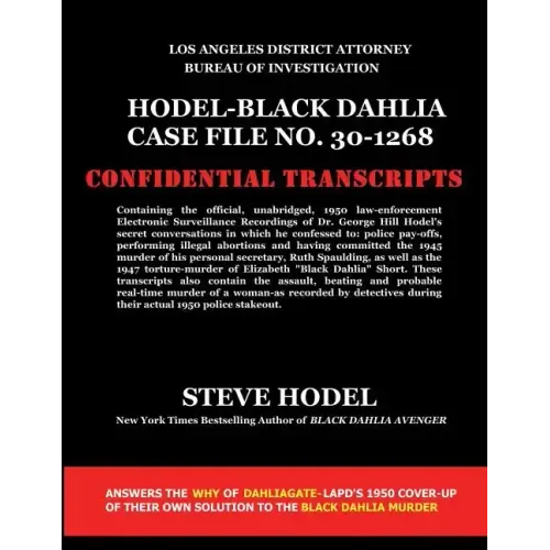 Hodel-Black Dahlia Case File No. 30-1268