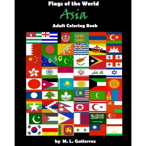 Flags of the World Series (Asia), adult coloring book
