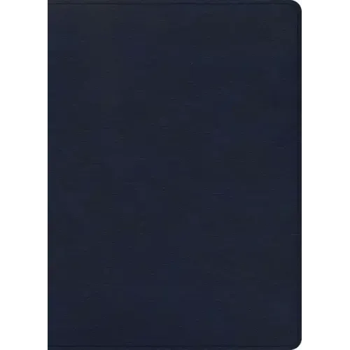 CSB Verse-By-Verse Reference Bible, Navy Leathertouch