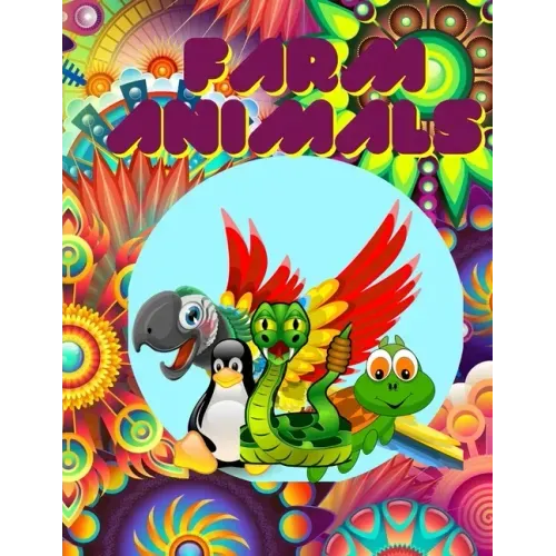 Farm Animals: Coloring book for kids 4-9 years, color and learn animals name, sweet animals to color with there english name