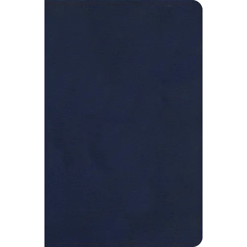 KJV Single-Column Compact Bible, Navy Leathertouch