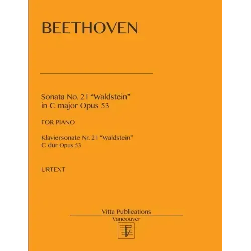 Sonata no. 21 Waldstein: in C major, op. 53