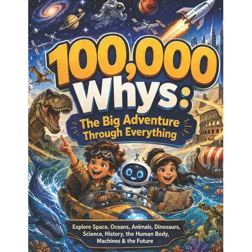 100,000 Whys: The Big Adventure Through Everything: Explore Space, Oceans, Animals, Dinosaurs, Science, History, the Human Body, Machines & the Future