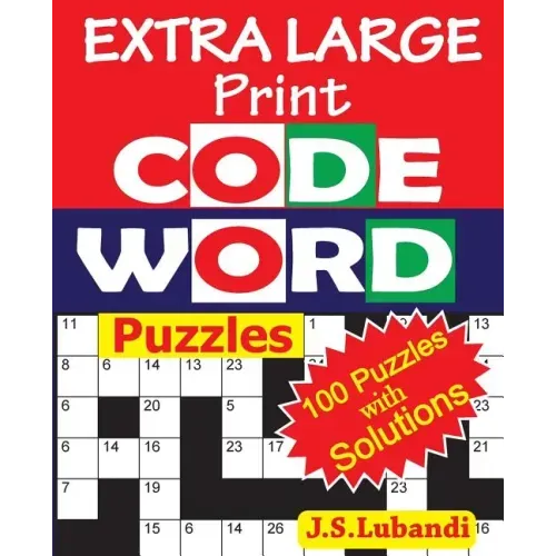 EXTRA LARGE Print CODEWORD Puzzles